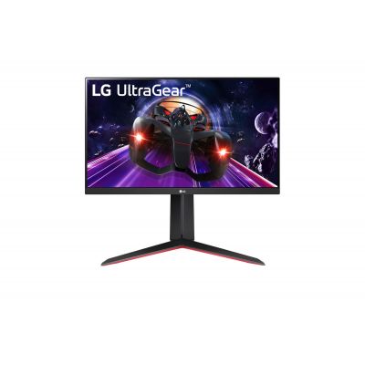 Monitor LG UltraGear 24GN650-B 24 ", IPS, FHD, 1920 x 1080 pixels, 16:9, 1 ms, 300 cd/m², Black/Red, HDMI ports quantity 2, 144 Hz