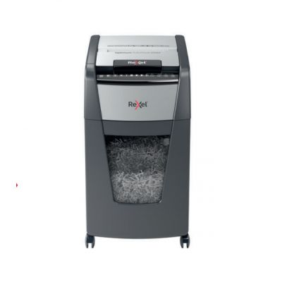 Paberipurustaja Rexel Optimum AutoFeed+ 300M, 2x15mm P5, 8-lehte/300-lehte automaatsöötjast, 60L, kontoris 5-10 kasutajatele