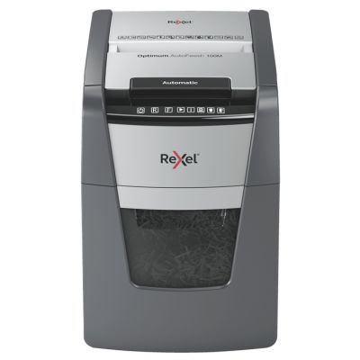 Rexel Optimum AutoFeed+ 100M Automatic Micro Cut Paper Shredder P5