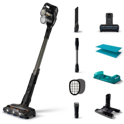 Philips | Vacuum cleaner | XC8349/01Aqua Plus | Cordless operating | Handstick | - W | 25 V | Operating time (max) 80 min | Black | Warranty 24 month(s)