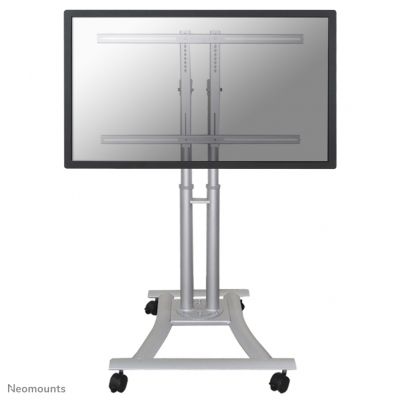 Ratastega mobiilne LCD/TV alus NewStar Mobile Flat Screen Floor Stand - (height: 80-120 cm), 27-70", c:Silver