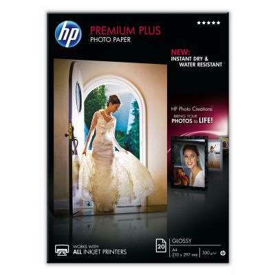 Paper HP CR672A Premium Plus Photo Paper Glossy A4, 20 sheets, 300Gr / M2