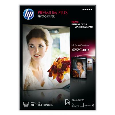 Paber HP CR673A Photo Semy-Glossy A4/20l 300g (asendab C6832A A4 20l 280gr)