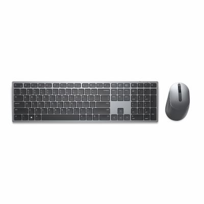 Dell Premier Multi-Device Keyboard and Mouse | KM7321W | Keyboard and Mouse Set | Wireless | Ukrainian | Titanium Gray | 2.4 GHz, Bluetooth 5.0