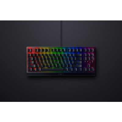 Razer Blackwidow V3 Tenkeyless Wired Gaming keyboard, RGB LED, USB, US, Yellow Switch, Juoda