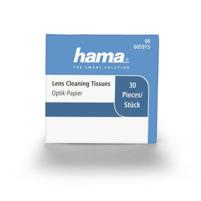 Puhastuslapid Hama Lens Cleaning Tissues, 6x12cm, 150tk (5pk, igas 30tk) silikoonivaba puhastuspaber optikale (prillid/objektiivid)