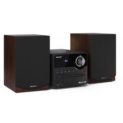 Sharp XL-B512(BR) Hi-Fi Micro System, CD/FM/USB/Bluetooth v5.0, 45W, Brown Sharp | Hi-Fi Micro System | XL-B512(BR) | USB port | AUX in | Bluetooth | CD player | Brown | FM radio | Wireless connectio