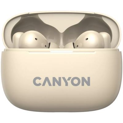 CANYON headset OnGo TWS-10 ANC+ENC Beige
