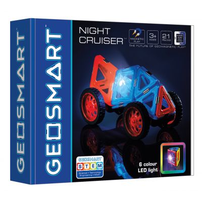 Magnetic Building Set Geosmart Night Cruiser 3+