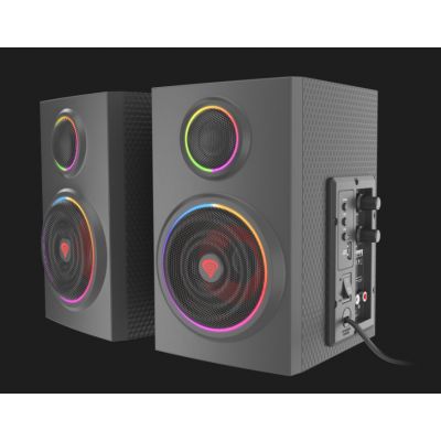 GENESIS HELIUM 300BT ARGB loudspeaker Black Wired & Wireless 24 W