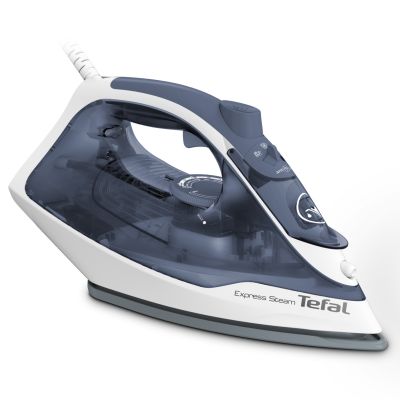 TEFAL | FV2837E0 | Steam Iron | 2400 W | Water tank capacity 150 ml | Continuous steam 35 g/min | Blue/White