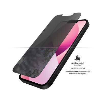 PanzerGlass | Apple | iPhone 13 Mini | Tempered glass | Black | Crystal clear; Resistant to scratches and bacteria; Shock absorbing; Easy to install | Privacy Screen Protector
