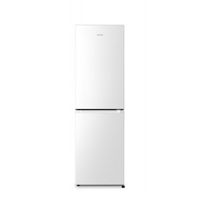 Gorenje NRK418ECW4 Refrigerator, E, Freestanding, Bottom freezer, Height 182 cm, Net Fridge 171 L, Net Freezer 85 L, White