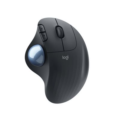 Hiir Logitech ERGO M575 for Business Wireless Trackball Mouse Graphite, 5-button, 2.4GHz, Bluetooth5.0LE, Logi Bolt reciever, 1xAA