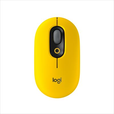 Hiir Logitech POP Mouse with emoji Blast Yellow/kollane juhtmevaba , 4-nuppu, optiline 1000dpi, Bluetooth5.1LE, Emoji software, 1xAA