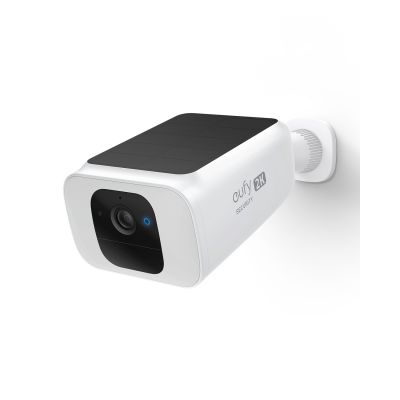 Anker Eufy | Security Camera | Spotlight Cam Solar | IP67 | 8GB Local Storage | Black and White