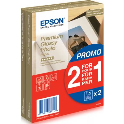 Paber Epson Premium Glossy Photo Paper 10x15cm 2x40lehte 255g/m2 S042167