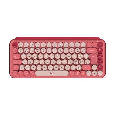 LOGITECH POP Keys Wireless Mechanical Keyboard With Emoji Keys - HEARTBREAKER ROSE (PN)