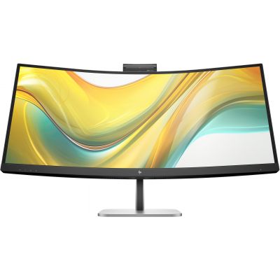 HP 534pm Series 5 Pro WQHD USB-C Curved Conferencing Monitor - 34" 3440x1440 WQHD 400-nit AG, VA, USB-C(100W/15W)/HDMI/DisplayPort, 3x USB-A, speakers, 5MP webcam, RJ-45 LAN, height adjustable/tilt/s