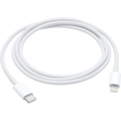 USB-kaabel USB-C Lightning 1m Apple valge (Lightning to USB-C/Thunderbolt3 Cable MM0A3ZM/A), kasutamiseks Apple USB-C laadijaga 18W kuni 96W