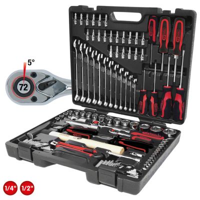KS Tools 1/4 +1/2  CHROMEplus Universal Tool Kit Set  97 pcs