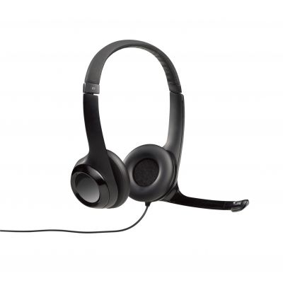 LOGITECH H390 Corded Headset - BLACK - USB