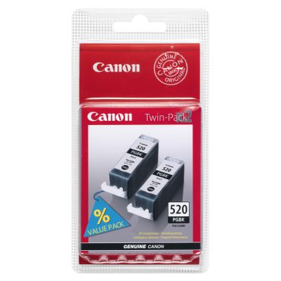 Tint Canon PGI-520Bk Twin Pack - suur must topeltpakk 2x19ml