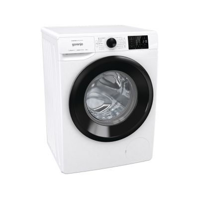 Gorenje | WNEI84BS | Washing Machine | Energy efficiency class B | Front loading | Washing capacity 8 kg | 1400 RPM | Depth 54.5 cm | Width 60 cm | Display | LED | Steam function | Self-cleaning | Wh