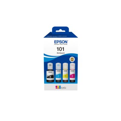 Tint Epson 101 Multipack CMYK 4-color EcoTank L4150/L4160/L4260/L4266 L6160/L6170/L6190 L6260/L6270/L6276/L6290
