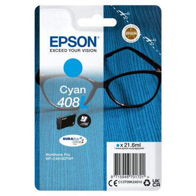Tint Epson 408L Cyan 21.6ml WorkForce Pro WF-C4810DTWF