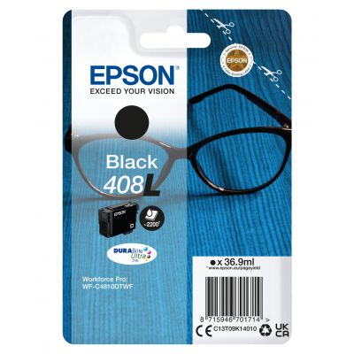 Tint Epson 408L Black/must suuremahuline 36.9ml WorkForce Pro WF-C4810DTWF