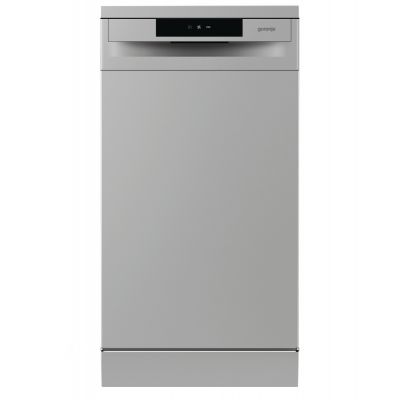 Dishwasher | GS520E15S | Free standing | Width 45 cm | Number of place settings 9 | Number of programs 5 | Energy efficiency class E | Display | AquaStop function | Grey