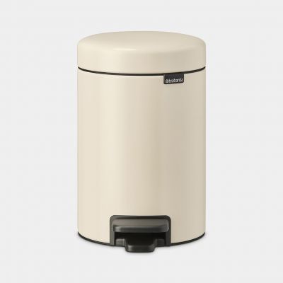 Prügikast 3L pedaaliga, Brabantia, NewIcon  14 98 87  K-26,4/41,1cm x,L-16,8cm,S-23,5cm/ Soft Beige, beež