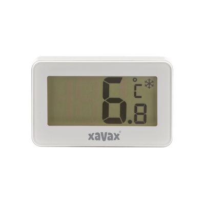 Termomeeter külmikusse/sügavkülma Xavax digitaalne, mõõtepiirkond -30C kuni +50C, samm 0.1C, valge, patarei CR2032