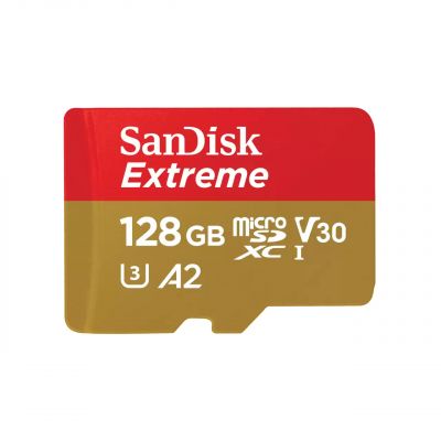 Mälukaart Sandisk microSD Extreme 128GB 190/90 MB/s Class10 / V30 / UHS-I / U3