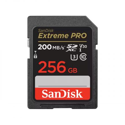 Mälukaart Sandisk SD Ext Pro 256GB 200/140 MB/s Class10 / V30 / UHS-I / U3