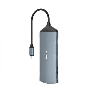 CANYON hub DS-15 8in1 4k USB-C Dark Grey