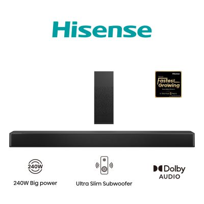 Hisense Soundbar System | HS2100 | USB port | AUX in | Bluetooth