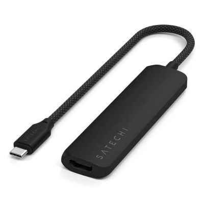 SATECHI 4-in-1 USB-C Slim Multiport Adapter 4K (Black)