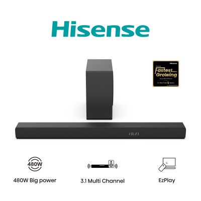 Hisense Soundbar System | HS3100 | AUX in | Bluetooth | Wireless connection