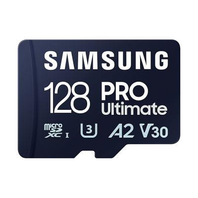 Samsung | MicroSD Card with Card Reader | PRO Ultimate | 128 GB | microSDXC Memory Card | Flash memory class U3, V30, A2