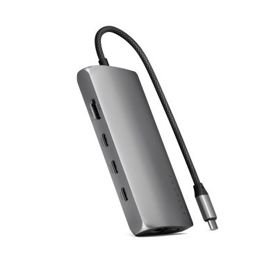 SATECHI USB-C MultiPort Adapter 8K with Ethernet V3 - Space Gray