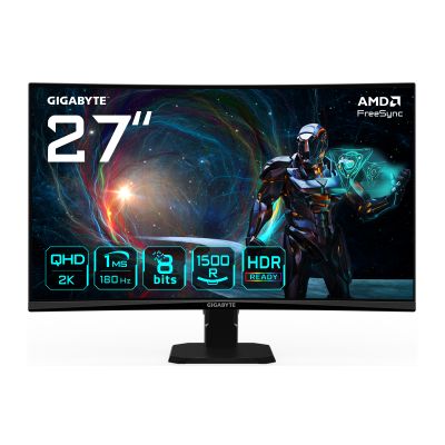 Gigabyte GS27QCA EU | 27 " | VA | 180 Hz | 1 ms | 2560 x 1440 pixels | 250 cd/m | HDMI ports quantity 2