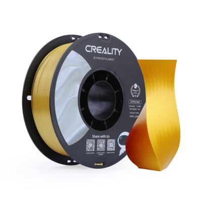 PLA SILK filament 3D-printerile - Creality CR-PLA SILK Yellow-Blue, kollakassinine - 1,75mm - 1kg - must