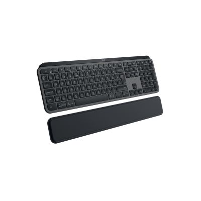 Logitech MX Keys S Wireless Keyboard + Palm Rest, Bluetooth, Illuminated, US, Graphite