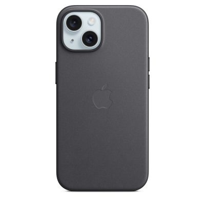 Apple kaitseümbris iPhone 15 FineWoven Case MagSafe, must