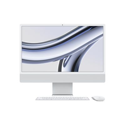 Apple iMac 24 4.5K Retina, Apple  M3 8C CPU, 8C GPU/8GB/256GB SSD/Silver/INT | Apple