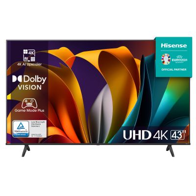 Hisense UHD Smart TV | 43A6N | 43" | Smart TV | VIDAA OS | UHD | Black