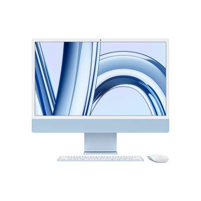 Apple iMac 24 4.5K Retina, Apple  M3 8C CPU, 10C GPU/8GB/512GB SSD/Blue/INT | Apple