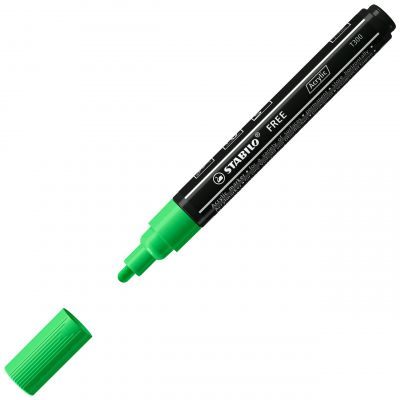 Marker permanent STABILO FREE Acrylic T300 leaf green 2-3 mm